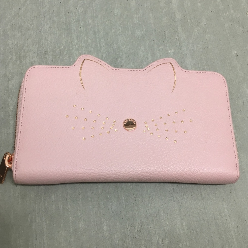 TED BAKER CAT WHiSKERS 
LEATHER MATiNÈE WALLET